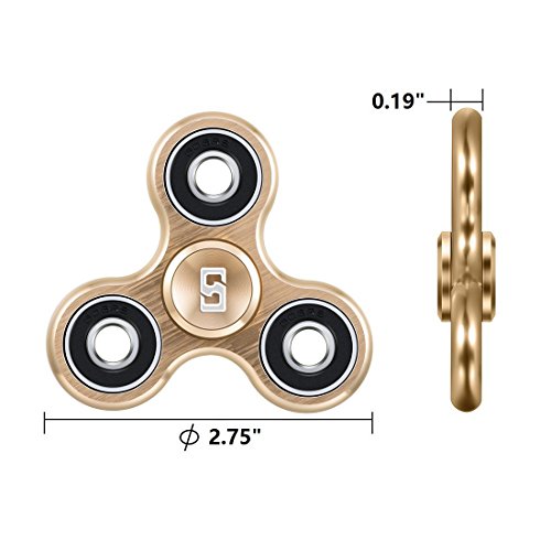 Tri zappeln Hand Spinner Spielzeug, Stress Reducer Ultra Durable High Speed Keramik Kugellager zappeln Finger Spielzeug – Perfekt für hinzufügen/ADHD/Angst/Autismus und Stress Relief Erwachsene Kinder, Büro Schreibtisch Gadget - 4
