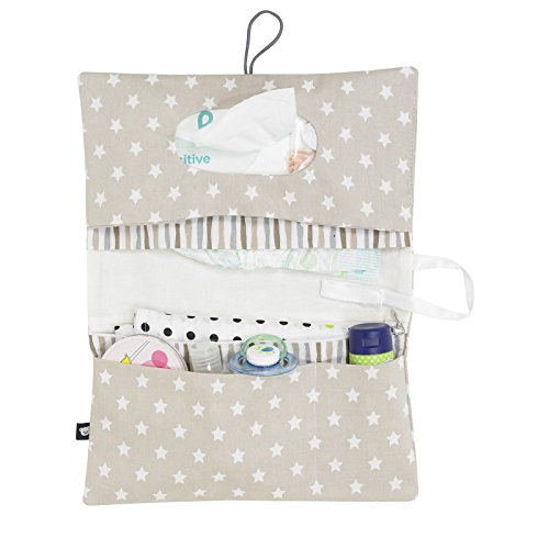 Preisvergleich Produktbild Alvi Windeltasche 28x18 cm Stars beige 608-6