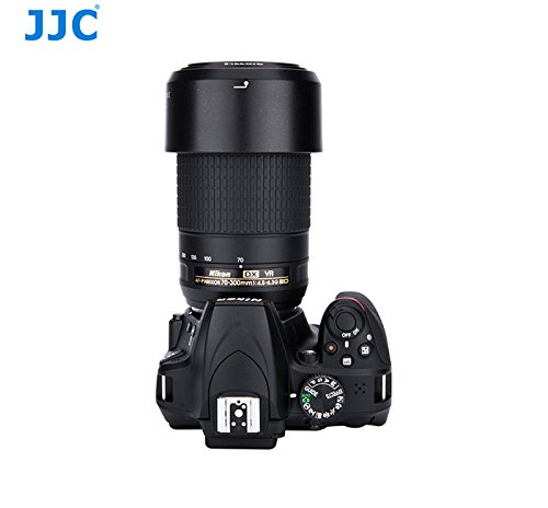 JJC Lh-77  d  di   Pare-Soleil pour Nikon AF-P DX NIKKOR 70   300  mm f 4 5   6 3  G Ed VR  Nikon AF-P DX NIKKOR 70   300  mm f 4 5   6 3  G Ed Objectif  remplace Nikon Hb-77  Pare-Soleil