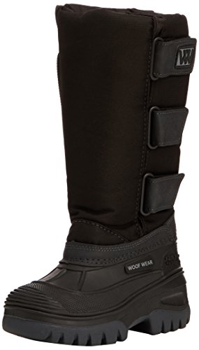 Woof Wear Kid's Long Yard Boot - Black, Size 3