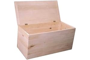 FERRAMENTA-UTENSILI Cassapanca baule legno di pino giardino esterno cm cm 100x40x50 h