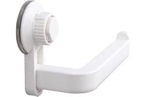 RoxNvm Self Adhesive Toilet Paper Holder, Stick on Toilet Roll Holder, Suction No Drill Toilet Roll Holder with Strong Adhesiveness, for Bathroom Kitchen (Off White)