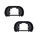 Price comparison product image JJC Soft Silicone Eyecup Eyepiece for Sony Alpha A7, A7 II, A7 III, A7R, A7R II, A7R III, A7S, A7S II, A9, A58, A99 II Replaces Sony FDA-EP18 (2pcs Per Package)