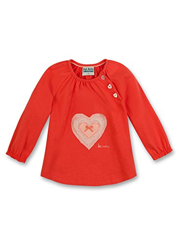 Sanetta Baby Girls 113445 Sweatshirt, Orange (flame 3474), 0-3 Months (Manufacturer size: 062)