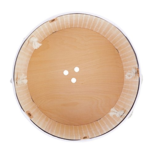 Relaxdays Wäschekorb Bambus rund Ø 41 cm, 65 cm hoch cm faltbare Wäschetruhe mit einem Volumen von 80 Litern mit Wäschesack aus Baumwolle zum Herausnehmen für Ecken und Nischen im Badezimmer, weiß - 5