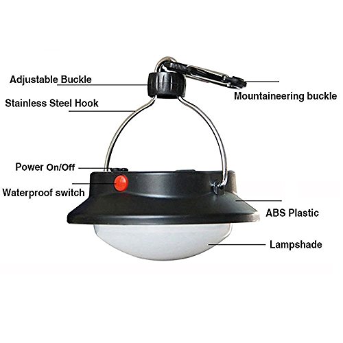 Camping Lampe LED Campinglampe Zelt Laterne Camping Laterne – 60 LED Wiederaufladbare Hängende Lampe mit USB Kabel und Batterie für Camping Wandern und Notfall - 4