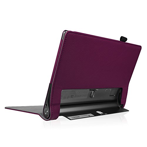Fintie Lenovo Yoga Tab 3 Plus / Yoga Tablet 3 Pro Hülle – Folio Premium Kunstleder Schutzhülle Tasche Cover mit Standfunktion für Lenovo Yoga Tab 3 Plus / Lenovo Yoga Tablet 3 Pro 25,6 cm (10,1 Zoll) Tablet-PC (Not für Lenovo Yoga Tab 3 10), Lila - 5