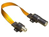 Gesamtlänge: 32 cm Faconet® Sat Koaxial-Kabel Fensterdurchführung mit Wetterschutz High-Quality, Ultra Slim 32cm Gesamtlänge, 22cm Flexible Länge, 2X F-Buchse, Window Feed-Through