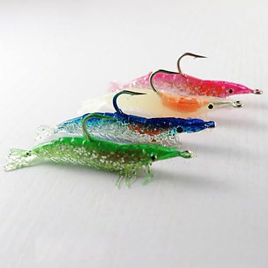 1pc Soft Bait Jig Head Craws / Shrimp 10g Ounce95 mm/3.8 inch Soft Lead Bait Casting Lure Hook Fishing , pink / purple