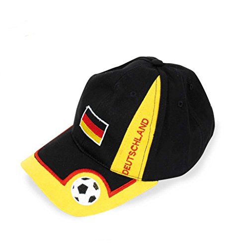 Preisvergleich Produktbild KarnevalsTeufel Basecap FAN Deutschland, Fußball, Flagge, WM, EM