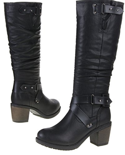 Preisvergleich Produktbild Damen Winter Schuhe Boots Damenstiefel Winterstiefel, Farbe Schwarz, Gr. 41