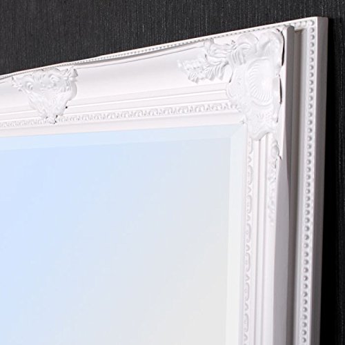 Wandspiegel barock weiss pur Design Spiegel pompös Holzrahmen LEANDOS 180x70cm - 5