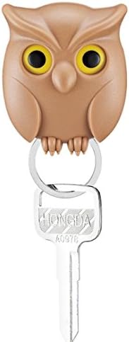 KEERADS Cute Owl Pendant Key Chain Keyring Handbag Car Decoration Gift (Brown)