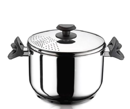 Topf Spaghetti Nudeltopf Nudel Gemüsetopf Pastatopf Induktion Edelstahl 22 cm - 2