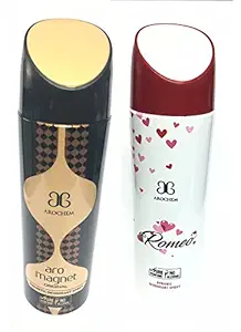 Arochem Magnet and Romeo Deodrants For Men Women Body Spray