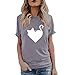 Produktbild BHYDRY Womens Summer Cute Print Tops Kurzarm T-Shirts Bluse