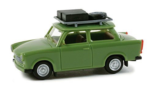 Preisvergleich Produktbild Herpa 023450 - Trabant 601 on tour, Miniaturmodell