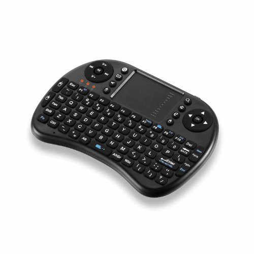 TeckNet® X331 Mini 2.4Ghz Wireless Schnurlos Kabellose Touch Tastatur (deutsches Tastaturlayout) mit Touchpad und Multimedia-Tasten für PC, Android TV und weitere