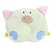 Adorable Soft Newborn Baby Anti-roll Pillow Prevent Flat Head-Lovely Pig,Green