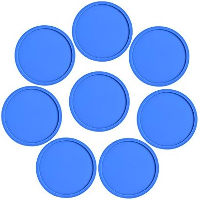 Drink Coasters Silicone Set of 8 Tabletop Protection For Any Table Type, Wood, Granite, Glass, Soapstone, Marble, Stone Tables - For Home and Bar Use