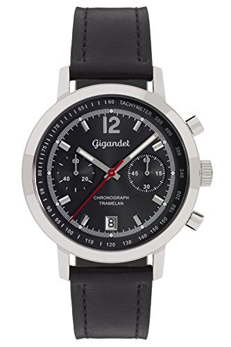Gigandet Tramelan Herren Quarz Armbanduhr Chronograph Analog Datum Schwarz G10-007 Gigandet Tramelan Herren Quarz Armbanduhr Chronograph Analog Datum Schwarz G10-007
