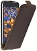 Produktbild mumbi Premium Vintage Leder Flip Case für iPhone 6 / 6S Tasche braun
