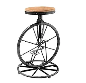 Rajtai Cycle Adjustable Bar Stool (Black)