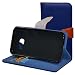 Produktbild Galaxy A3 2017 Hülle,Mama Mouth Brieftasche Schutzhülle Case Hülle mit Kartenfächer und Standfunktion für Samsung Galaxy A3 2017 Smartphone,Deep blue