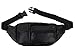 K London Stylish Real Leather Black Waist Bag Elegant Style Travel Pouch Passport Holder with Adjustable Strap(1276_blk) RS.329.00