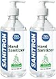 SANITRON Hand Sanitizer Liquid with 75% Isopropyl alcohol (IPA) | Pump Bottle | 500 ml (1 litre) - Pack of 2