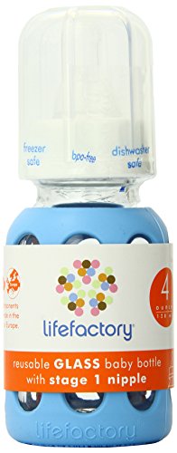 Klein & More Lifefactory Glass Baby Bottle 120 ml