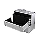 tinkertonk Professional Extra Large Space Aluminium Beauty Cosmetic&Makeup Case Toiletry Storage Nail Hairdressing Vanity Box Valentines Day Gift (Silver)