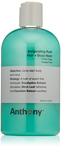 Anthony Logistics Invigorating Rush Hair + Body Wash 355ml