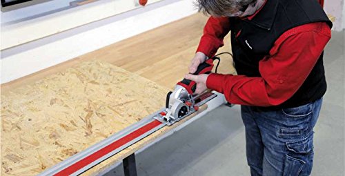 Einhell Mini-Handkreissägen Set TC-CS 860/1 (450 W, max. 23 mm, Sägeblatt Ø 85 mm, Absaugadapter, Parallelanschlag, 2 Sägeblätter, 1 Diamant-Trennscheibe, Führungsschiene, Koffer) - 5