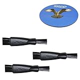 HQRP 3-pack Cleaning Brush for Braun Silk-epil 9 Skinspa 9-961V, 7 7-561 Wet & Dry, 3-170, 3-3270, 7 7-521, 9 9-941, 5-185, 5-511 Electric Shaver, Trimmer