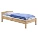 Produktbild IDIMEX Einzelbett Jugendbett Bett Landhausbett JAN, Buche massiv, natur lackiert 90 x 200