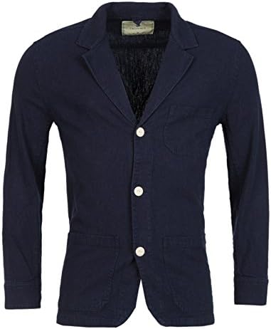 Jacket Men TWOTHIRDS Kara Sea Navy XS To XL 55% Hemp 45% Organic Cotton -  Blue - Large