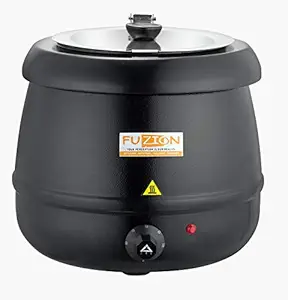 FUZION Professional Electric Soup Warmer (10Ltr, Black)