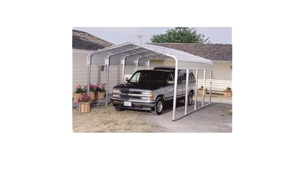 Versatube One Vehicle Steel Shelter 20ft L X 12ft W X 7ft H