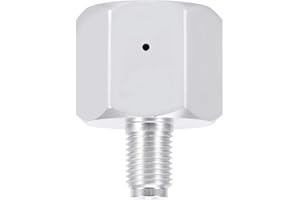 WIFEHELPER Regulador del adaptador de CO2 de metal, Soda doméstica 3/8in Regulador Dapter para Homebrew Beer Keg Brewing Accesorio