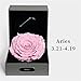 Produktbild SHFANG Erhaltene frische Blume Rosa Rose Ewige Blume Geschenk Verpackung Valentinstag Geburtstagsgeschenk 12 Konstellationen Weihnachtsgeschenke Kunsthandwerk , aries aries3.21-4.19