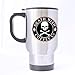 Produktbild Skull Death Wish Coffee Custom Personalized Silver Travel Mug Sports Bottle Coffee Mugs Office Home Cup 14 OZ Two Sides Printed by Custom Mugs