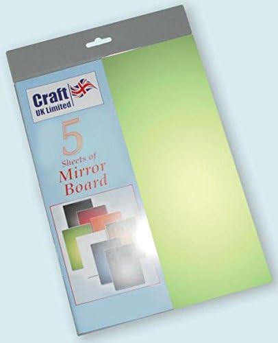Craft UK - Mirror Board - Green - 5 Sheets