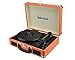Price comparison product image Retro Fusion ® Belt-Drive 3-Speed Portable Vinyl Turntable Case with Built in Speakers, Supports RCA Output / Headphone Jack / MP3 / Mobile Phones Music Playback, Orange