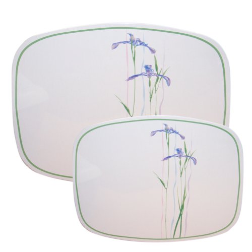 Reston Lloyd 22136 Shadow Iris - Counter- Stove Mat -Small- Set of 2