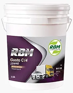 RBM OIL CORPORATION Semi-Synthetic Engine Oil for Car 15W40 CI-4 (7.5 L).