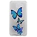 Produktbild Samsung Galaxy A52016 / Samsung Galaxy A510 Hülle CaseDaYanGeGe TPU Softshell weiche Textur Frosted Ultra Dünner fallAnti-dropping Kratzfest VERSCHLEIßFESTEN Kleiner frischer Rundum-schutz Bunte Muster Kreative einfach und stilvoll Bunte--blauer Schmetterling