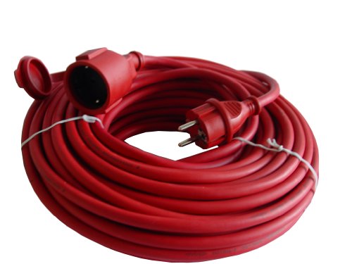 uniTEC 44548 Gummi-Verlängerung H07RN-F 3G 1,5 mm², 25m, rot