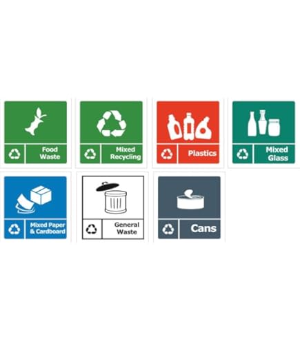 Mixed Recycling Sign - 1mm Plastic Sign - 200mm X 150mm On OnBuy