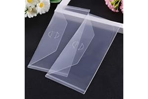 BRIARTW 10 Packs 3.9x9.4 inch Large Stamps and Dies Storage Pockets Sturdy Storage Envelopes Resealable Clear Plastic Seal Bags Storage Bags Storage Case for Cutting Dies Stencil Album Stamp Crafts Storage